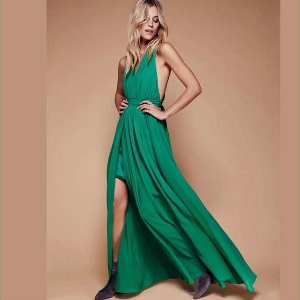 Free People Athleta Drape Maxi Dress Size Medium